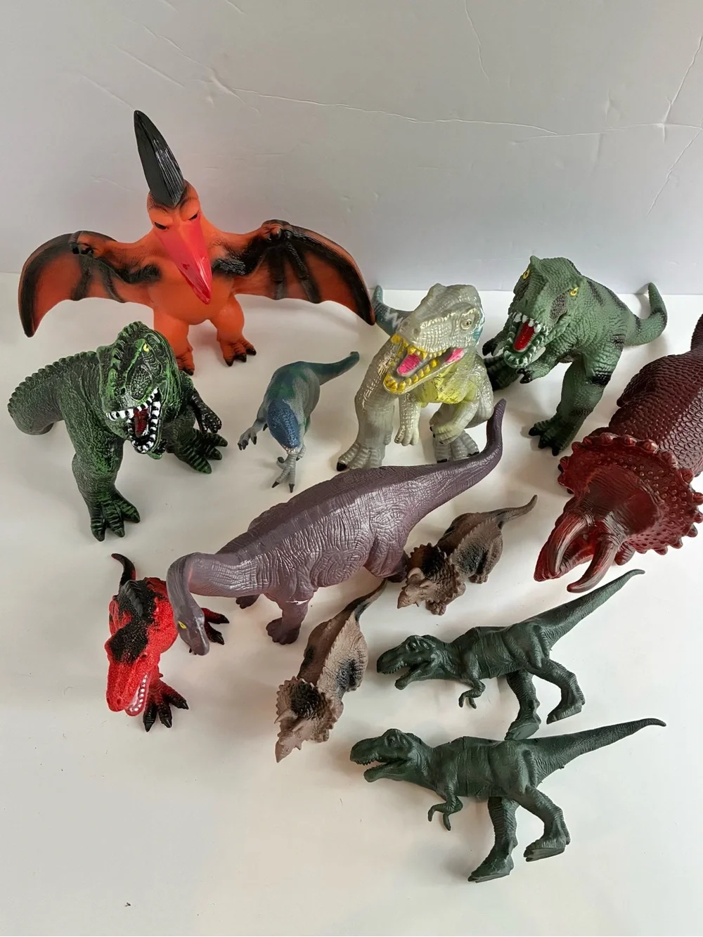 Lot Random Various Dinosaur Toy Lot Medium Large
